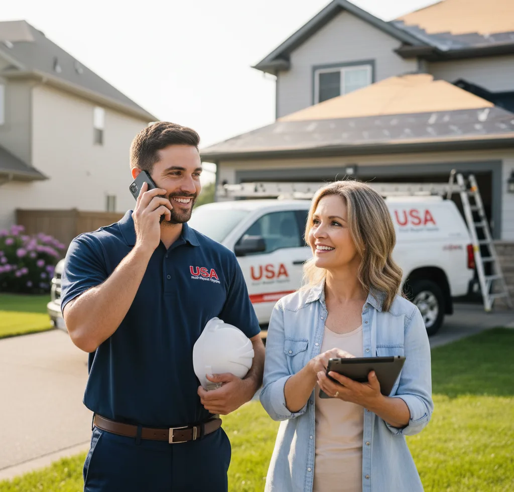 USA Roof Repair Experts customer support in Prairie